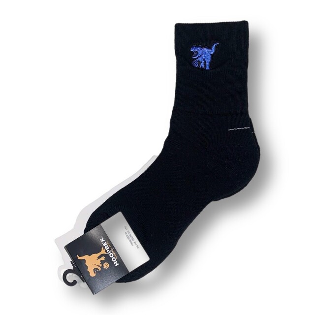 ON THE COURT オンザコート HOOPREX フープレックス セミロングソックス(19cm丈) ソックス バスケットボール HRXF-001-BK 画像7