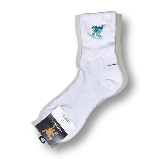 ON THE COURT オンザコート HOOPREX フープレックス セミロングソックス(19cm丈) ソックス バスケットボール HRXF-001-WH 画像5
