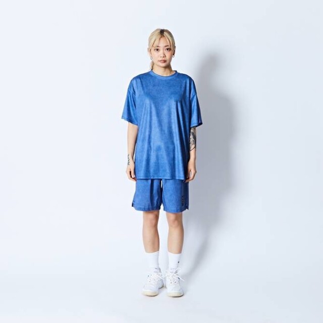 AKTR MOCK GARMENT DYED LOOSE FIT SPORTS TEE Tシャツ アクター 224-001005-BL 画像7
