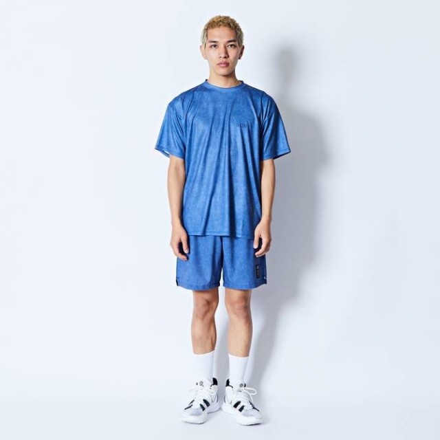 AKTR MOCK GARMENT DYED LOOSE FIT SPORTS TEE Tシャツ アクター 224-001005-BL 画像5