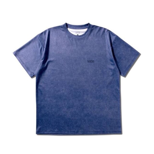 AKTR MOCK GARMENT DYED LOOSE FIT SPORTS TEE Tシャツ アクター 224-001005-BL