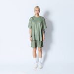 AKTR MOCK GARMENT DYED LOOSE FIT SPORTS TEE Tシャツ アクター 224-001005-GR 画像7