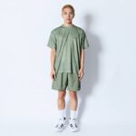 AKTR MOCK GARMENT DYED LOOSE FIT SPORTS TEE Tシャツ アクター 224-001005-GR 画像5