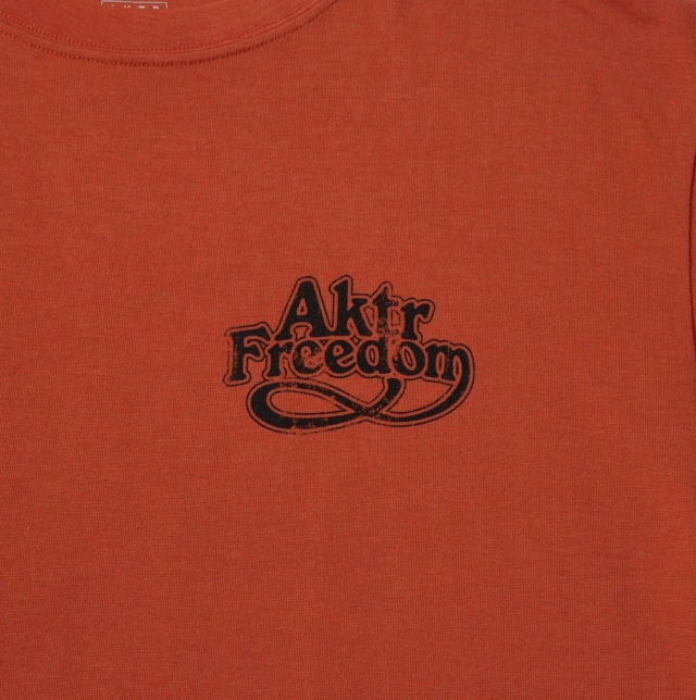 AKTR FREEDOM GRAPHIC LOOSE FIT T C TEE Tシャツ アクター 225-029005-RD 画像3