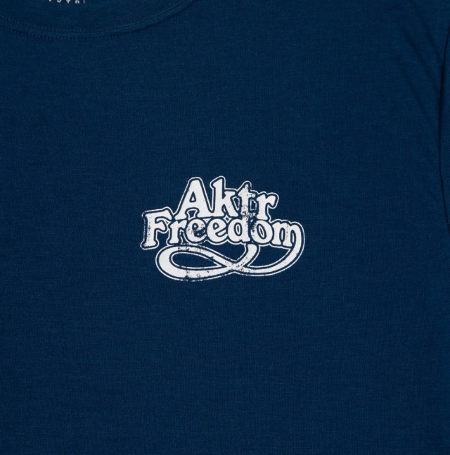 AKTR FREEDOM GRAPHIC LOOSE FIT T C TEE Tシャツ アクター 225-029005-NV 画像3