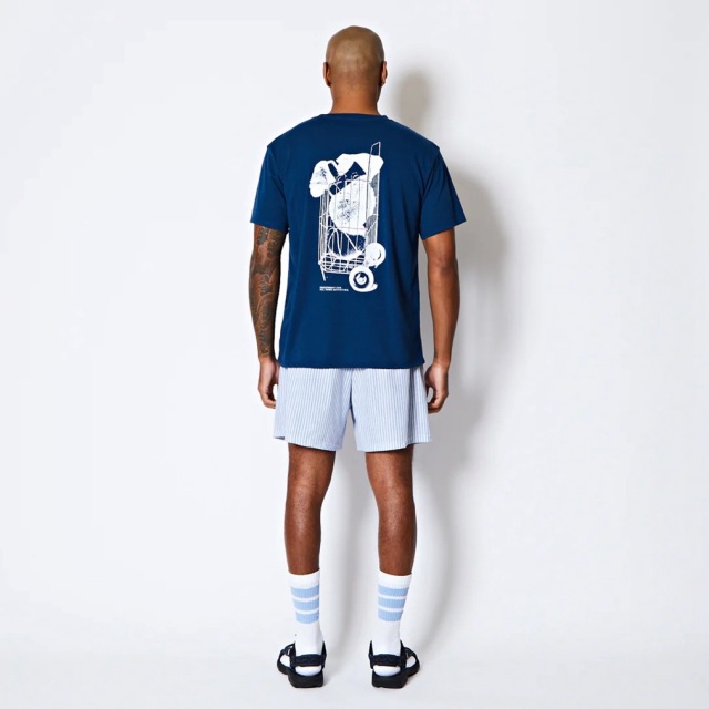 AKTR FREEDOM GRAPHIC LOOSE FIT T C TEE Tシャツ アクター 225-029005-NV 画像5