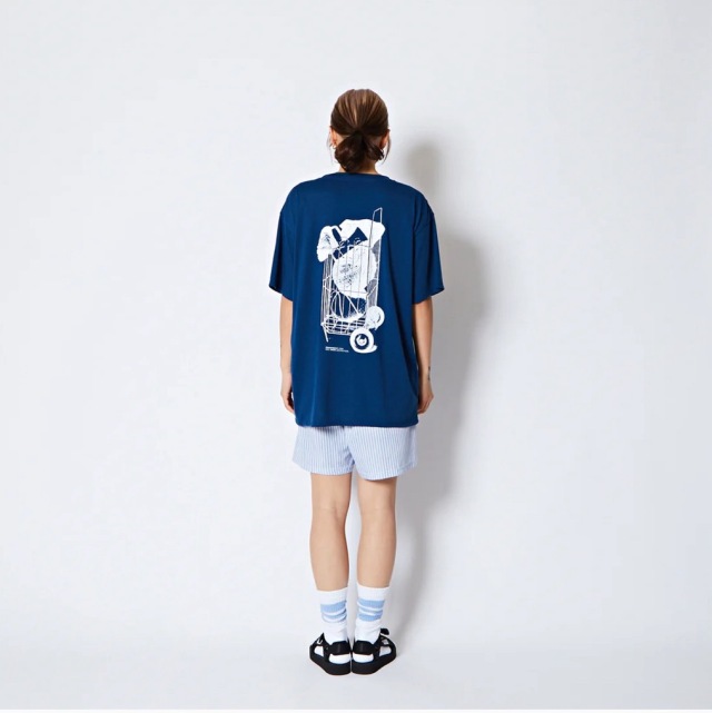 AKTR FREEDOM GRAPHIC LOOSE FIT T C TEE Tシャツ アクター 225-029005-NV 画像7