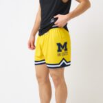 SPALDING パンツ ジャージーショーツ ミシガン M ゴーブルー バスケ SMP26022M 画像9
