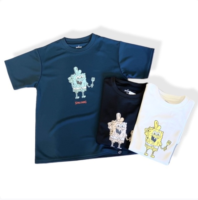 SPALDING Tシャツ スポンジ・ボブ クラビーパティ Ｔシャツ バスケ ジュニア SJT26048S