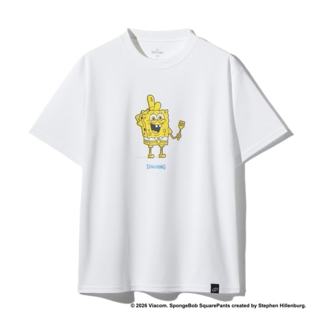 SPALDING Tシャツ スポンジ・ボブ クラビーパティ Ｔシャツ バスケ ジュニア SJT26048S 画像2