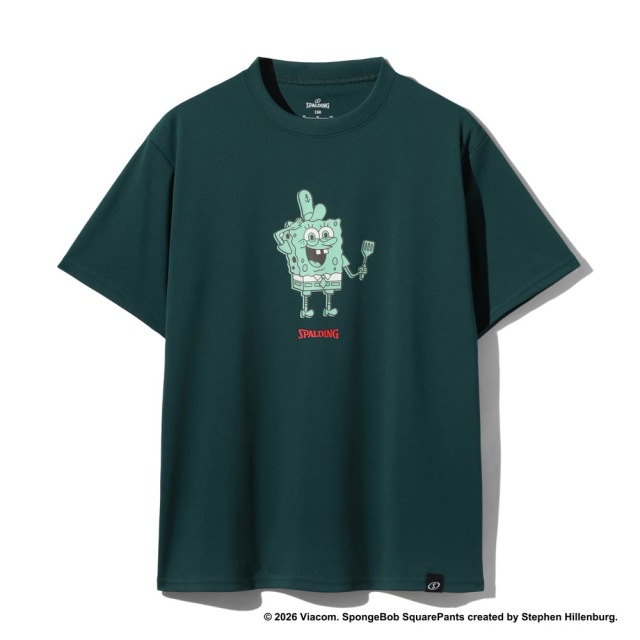 SPALDING Tシャツ スポンジ・ボブ クラビーパティ Ｔシャツ バスケ ジュニア SJT26048S 画像4