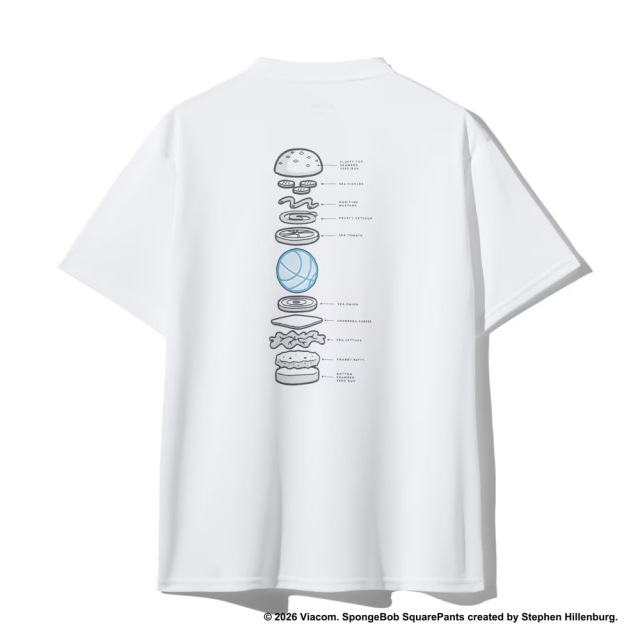 SPALDING Tシャツ スポンジ・ボブ クラビーパティ Ｔシャツ バスケ ジュニア SJT26048S 画像5