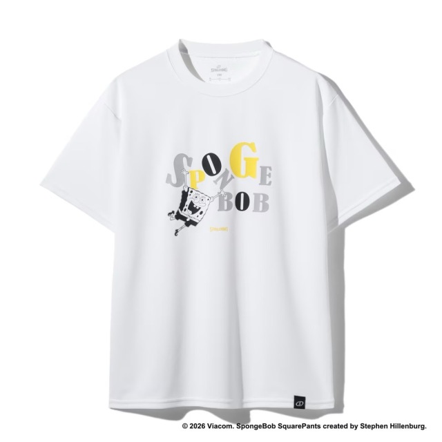 SPALDING ジュニア Tシャツ スポンジ・ボブ タイポグラフィ Ｔシャツ バスケ ジュニア SJT26046S 画像2