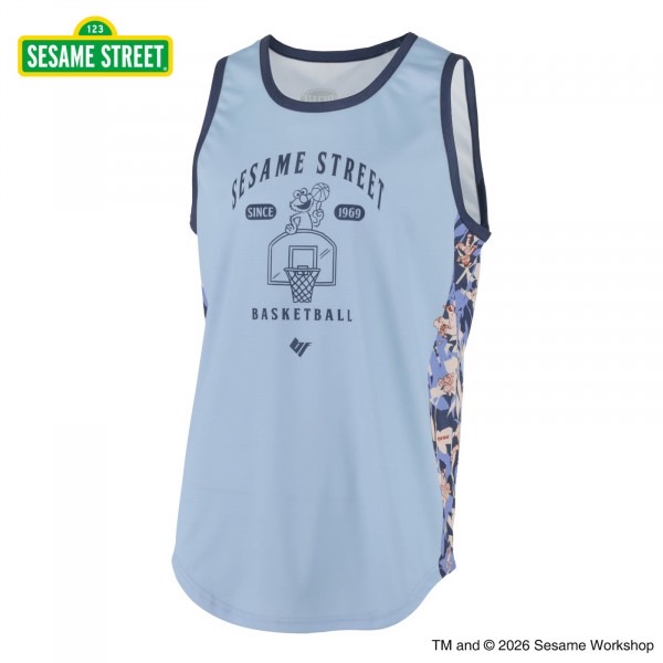 BFIVE SESAME STREET BOTANICAL TANKTOP BLUE セサミストリート タンクトップ 22865