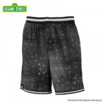 BFIVE SESAME STREET PAISLEY MIX SHORTS BLACK [ジュニア] セサミストリート ハーフパンツ 22877 画像1