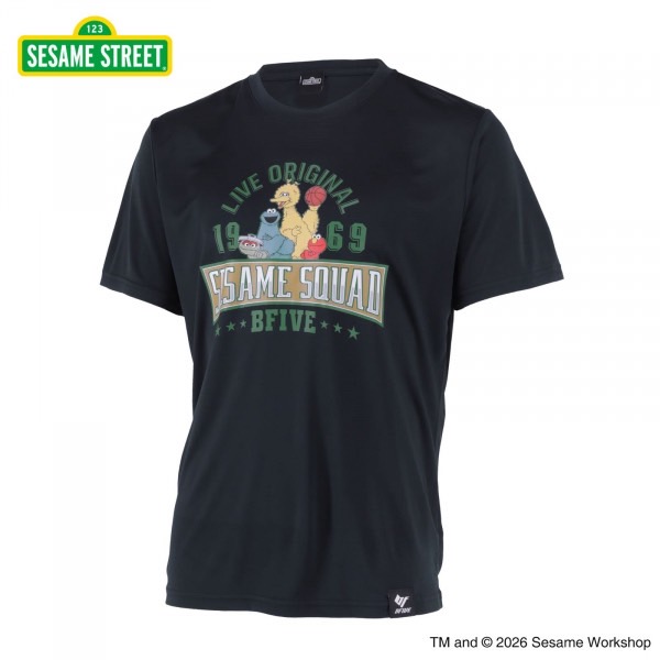 BFIVE SESAME STREET SQUAD TEE NAVY セサミストリート Tシャツ 22855