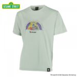 BFIVE SESAME STREET PEACE TEE GREEN セサミストリート Tシャツ 22859 画像1
