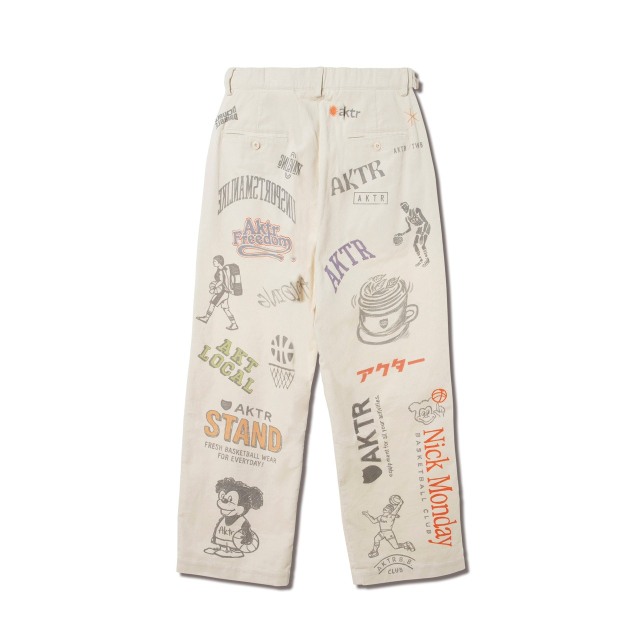 AKTR ADJUST FIT MEMORIAL PANTS ECRU ワークパンツ アクター 126-005020 画像2
