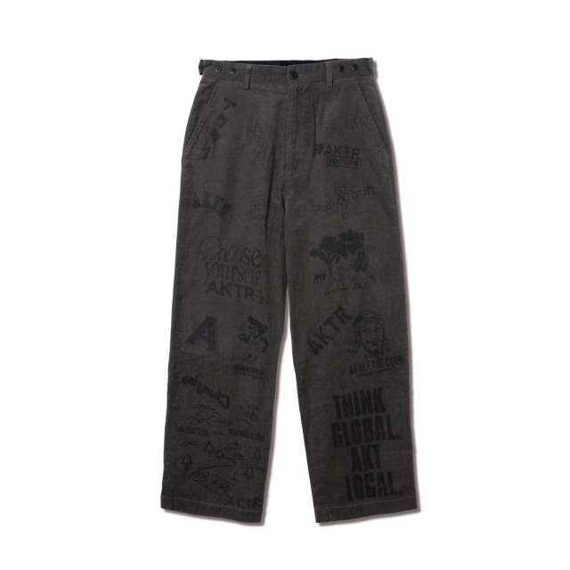 AKTR ADJUST FIT MEMORIAL PANTS GY ワークパンツ アクター 126-005020-BK