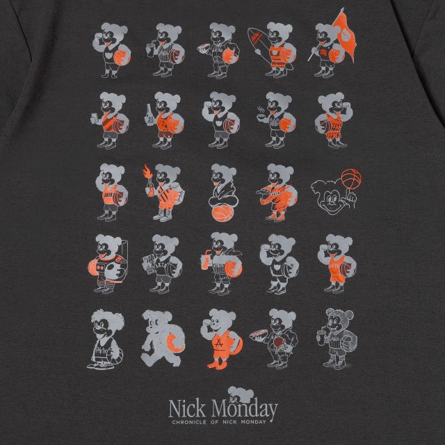 AKTR NICK CHRONICLE SPORTS TEE GY Tシャツ アクター 126-004005-GY 画像3
