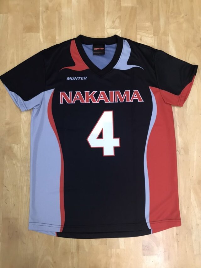 　仲井真中女子バレー部（中学校）　昇華ゲームシャツ nakaimavl