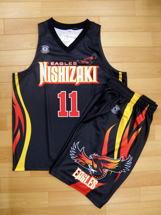 西崎中男子 昇華ユニフォーム(濃色) nishizaki