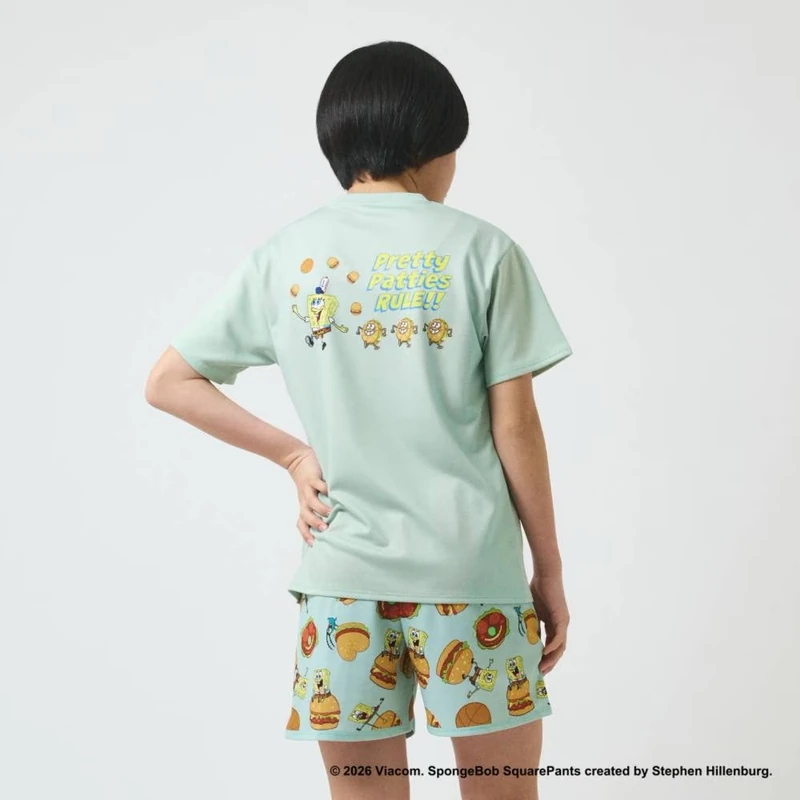 SPALDING 　ジュニア Tシャツ スポンジ・ボブ プリティ パティーズ ルール SJT26152S 画像12