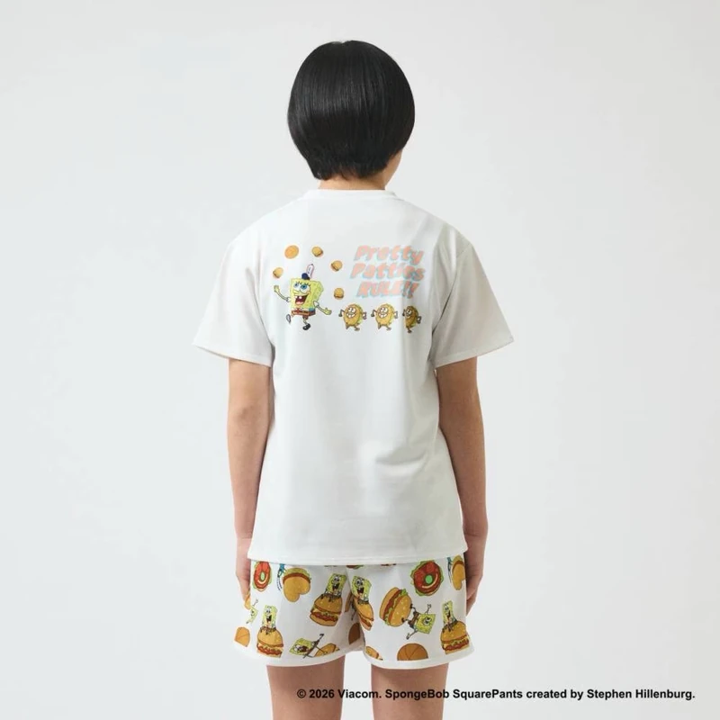 SPALDING 　ジュニア Tシャツ スポンジ・ボブ プリティ パティーズ ルール SJT26152S 画像10