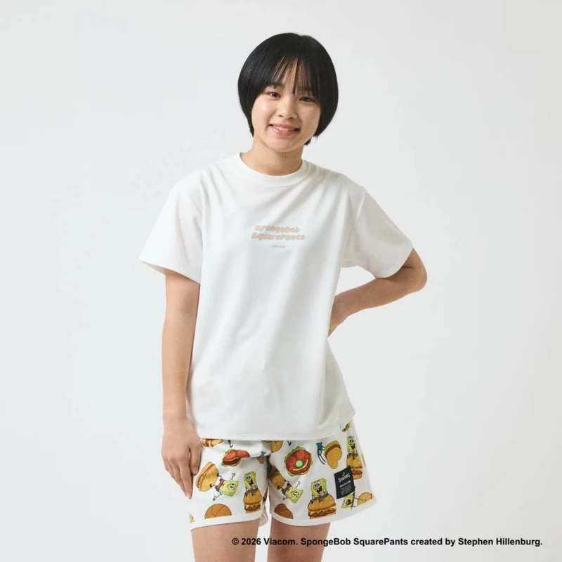 SPALDING 　ジュニア Tシャツ スポンジ・ボブ プリティ パティーズ ルール SJT26152S 画像9