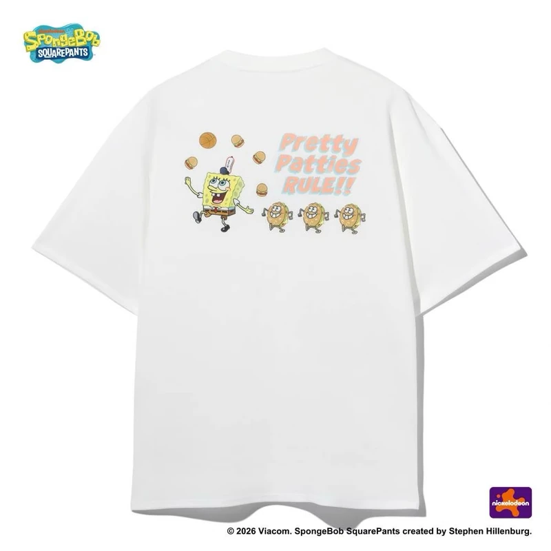 SPALDING 　ジュニア Tシャツ スポンジ・ボブ プリティ パティーズ ルール SJT26152S 画像3