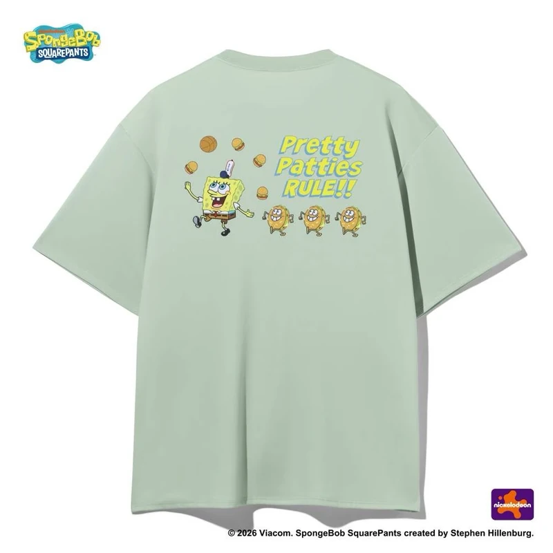 SPALDING 　ジュニア Tシャツ スポンジ・ボブ プリティ パティーズ ルール SJT26152S 画像7