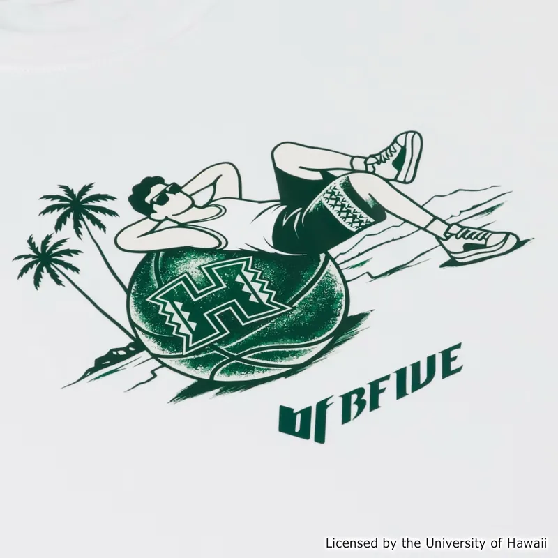 BFIVE HAWAII BEACHCHILL TEE WHITE  23912 画像4