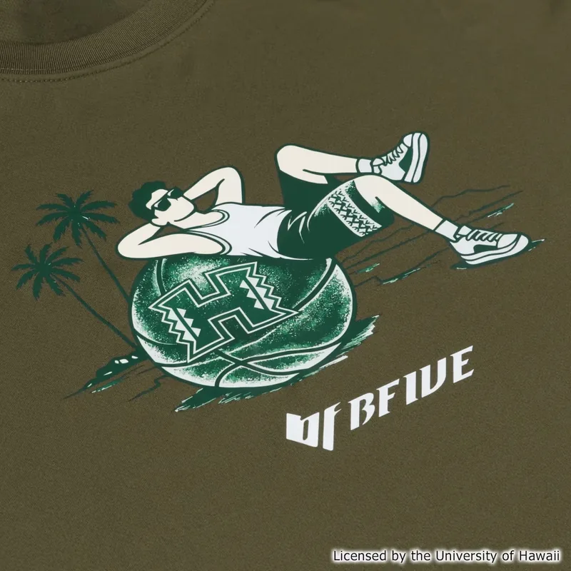 BFIVE HAWAII BEACHCHILL TEE OLIVE  23913 画像5