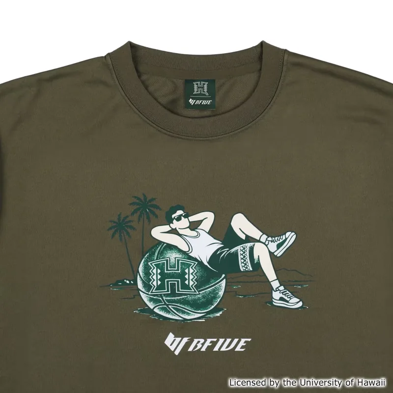 BFIVE HAWAII BEACHCHILL TEE OLIVE  23913 画像4
