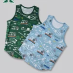 HAWAII ALOHAHOOPS TANKTOP DARKGREEN　23940 画像1