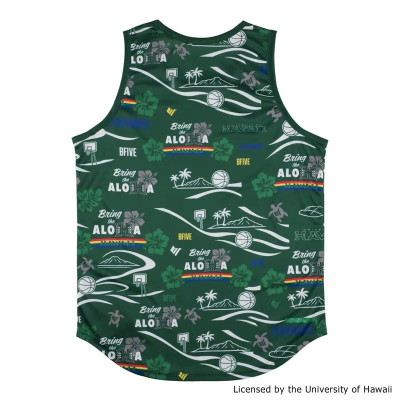 HAWAII ALOHAHOOPS TANKTOP DARKGREEN　23940 画像4