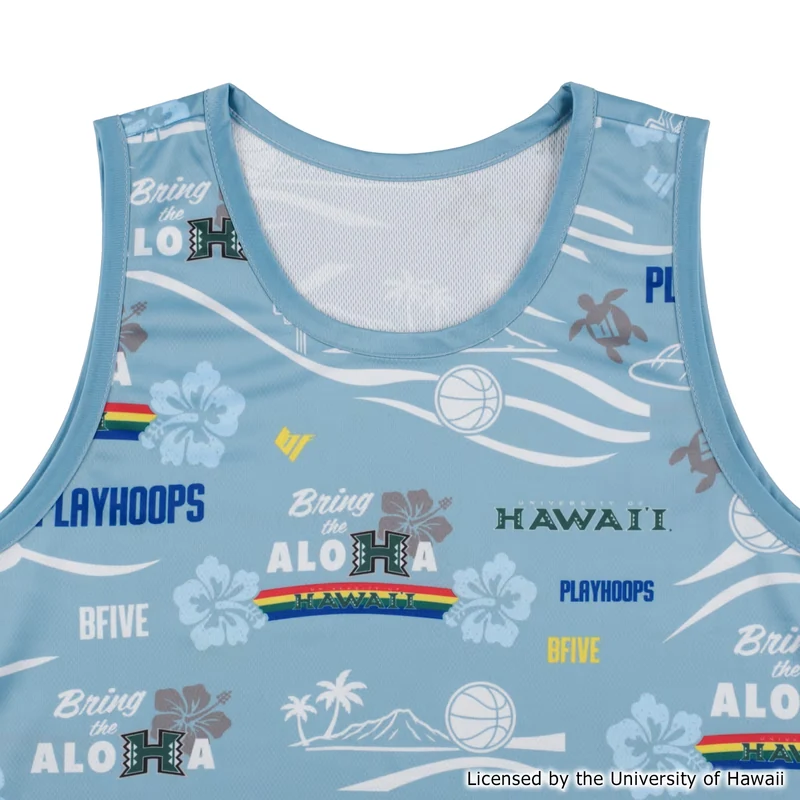 BFIVE HAWAII ALOHAHOOPS TANKTOP LIGHTBLUE　23941 画像5