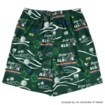 HAWAII ALOHAHOOPS SHORTS DARKGREEN [膝上丈] | バスケ 練習着-23942 画像4