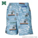 HAWAII ALOHAHOOPS SHORTS LIGHTBLUE [膝上丈] | バスケ 練習着　23943 画像2