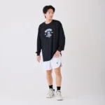 CONVERSE  プリントロングスリーブシャツ CB262363L 画像2