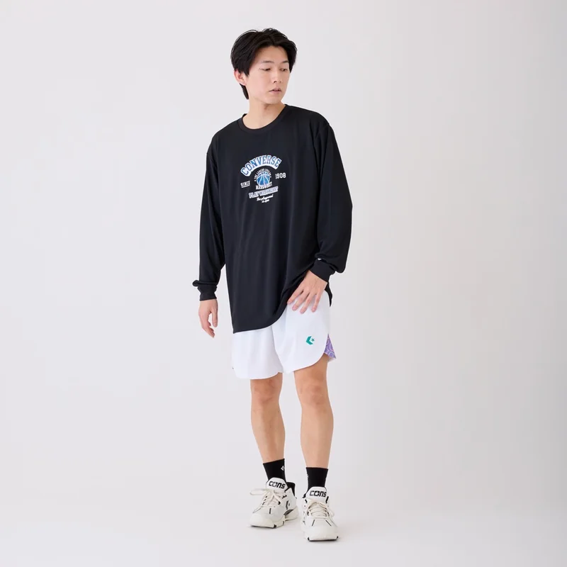 CONVERSE  プリントロングスリーブシャツ CB262363L 画像2