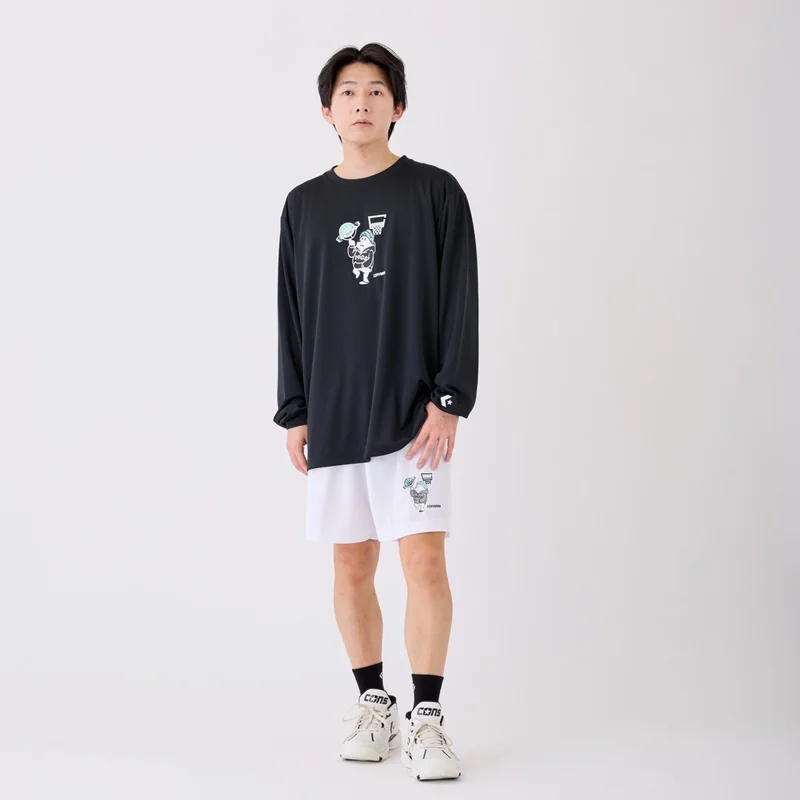 CONVERSE  プリントロングスリーブシャツ CB262366L 画像2