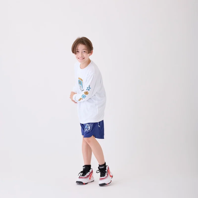 CONVERSE  Jrプリントロングスリーブシャツ-CB462356L 画像2