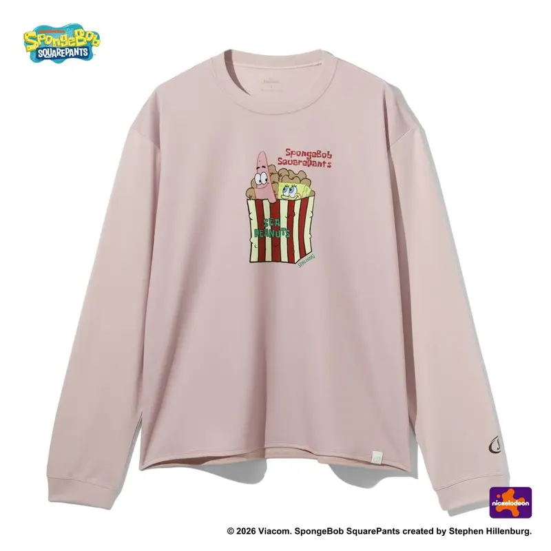 SPALDING 　ジュニア ロングスリーブTシャツ スポンジ･ボブ シーピーナッツ SJT26154S 画像5