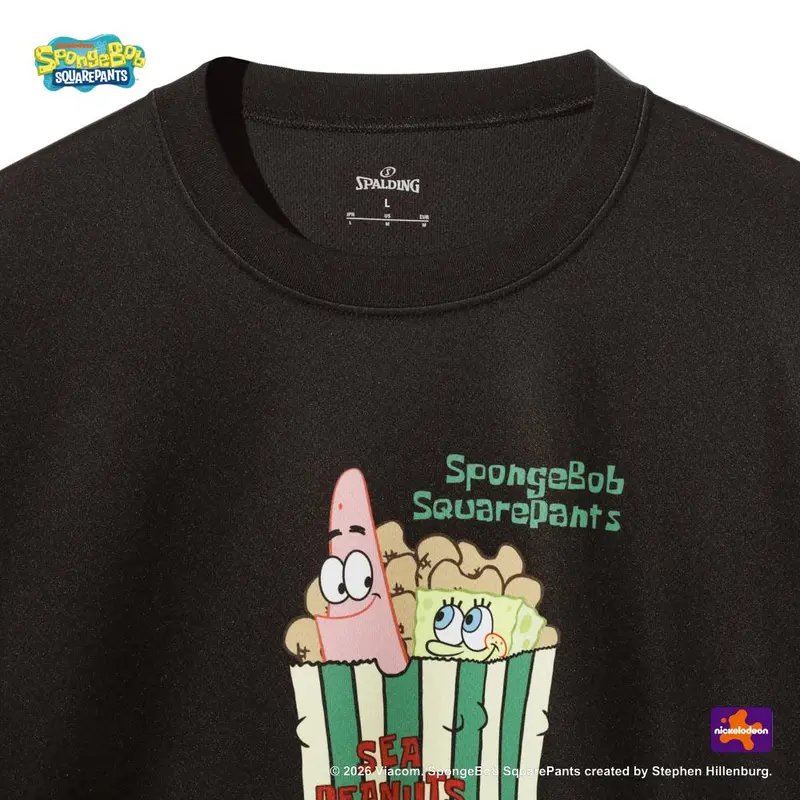 SPALDING 　ジュニア ロングスリーブTシャツ スポンジ･ボブ シーピーナッツ SJT26154S 画像7