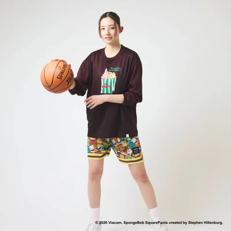 SPALDING ロングスリーブTシャツ スポンジ･ボブ シーピーナッツ SMT26128S 画像12