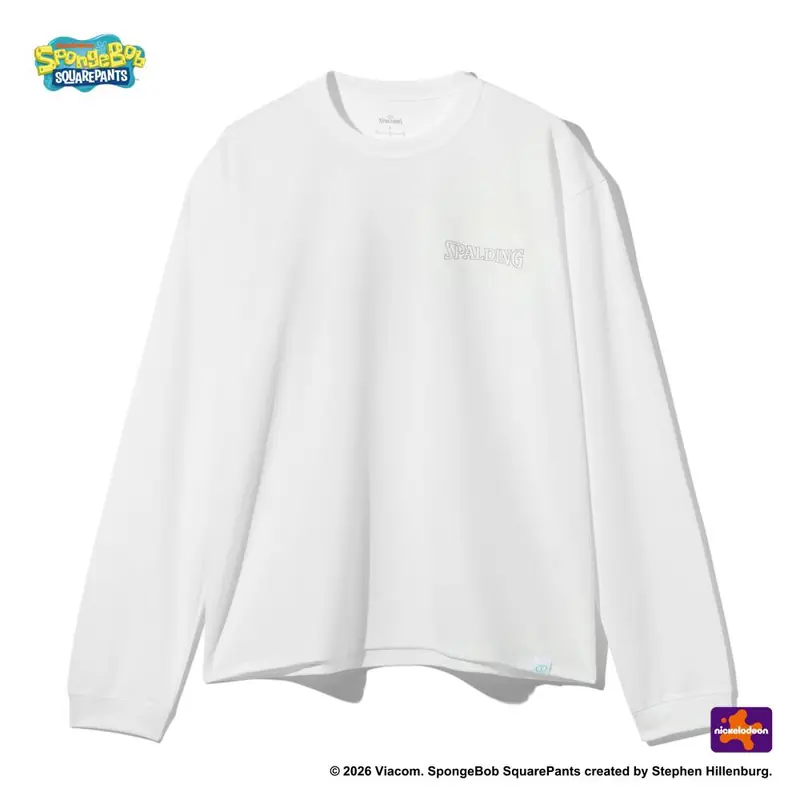 SPALDING ロングスリーブTシャツ スポンジ･ボブ チル SMT26130S 画像2