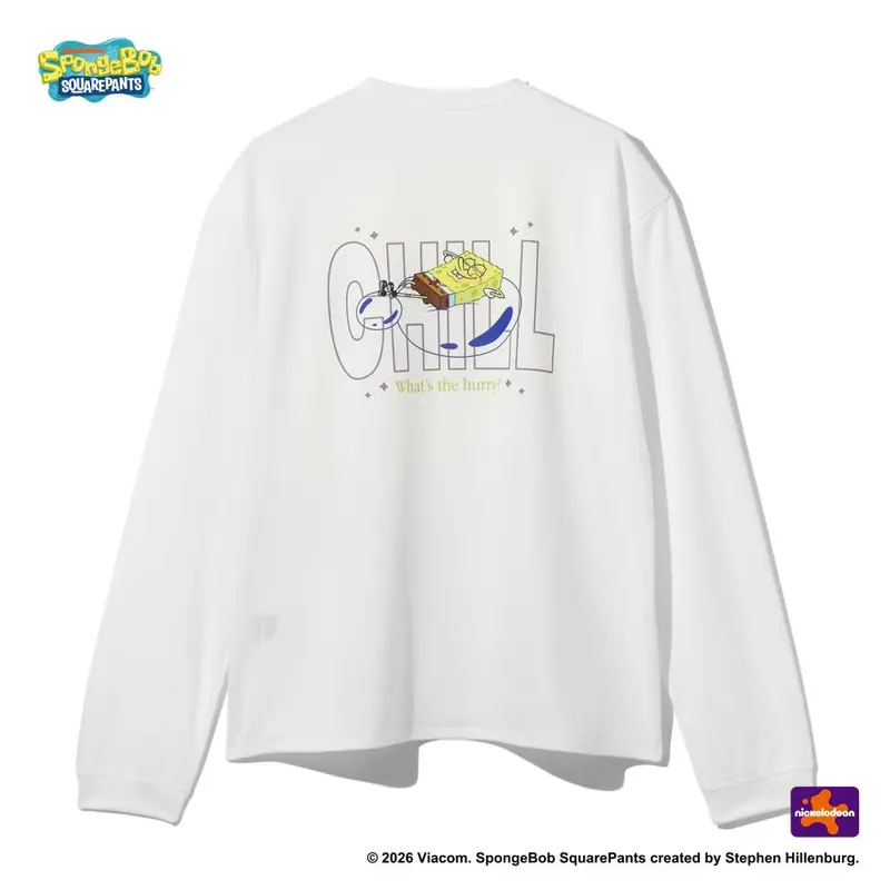 SPALDING ロングスリーブTシャツ スポンジ･ボブ チル SMT26130S 画像3