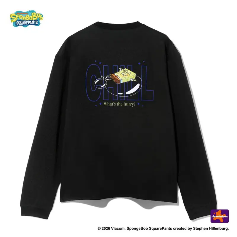 SPALDING ロングスリーブTシャツ スポンジ･ボブ チル SMT26130S 画像7