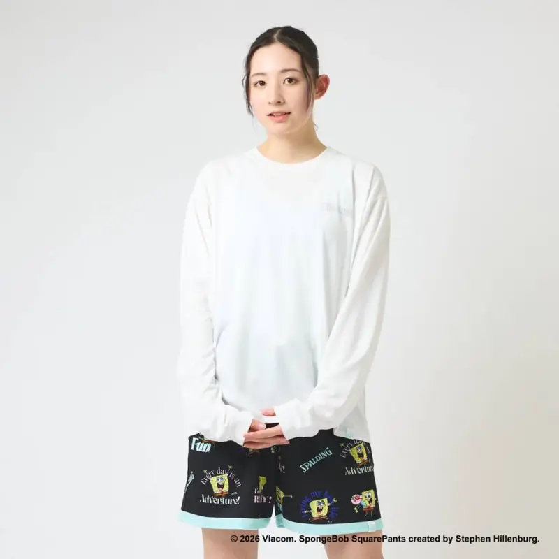SPALDING ロングスリーブTシャツ スポンジ･ボブ チル SMT26130S 画像13